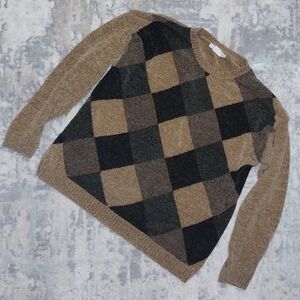 Vintage Chenille Sweater Neutral Print Sweater